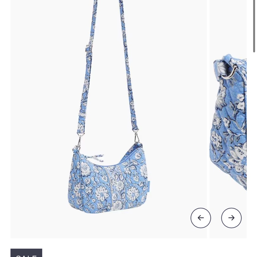 Vera Bradley Blue Floral Crossbody Bag